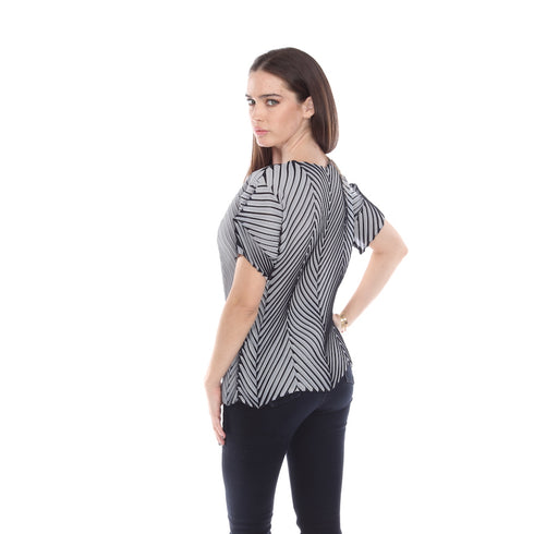 Short Sleeve Crinkle Top - T1005